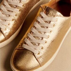 Sezane Gold Women's Sneakers